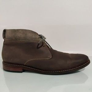 Cole Haan Men's Chukka Boot Leather Suede Mens Size 12 M Style C20293 Brown Gray